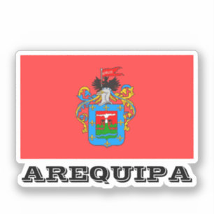 Pegatina Bandera de la región de Arequipa (Perú)