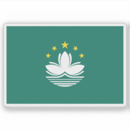 Pegatina Bandera de la región de Macao, China