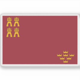 Pegatina Bandera de la región de Murcia