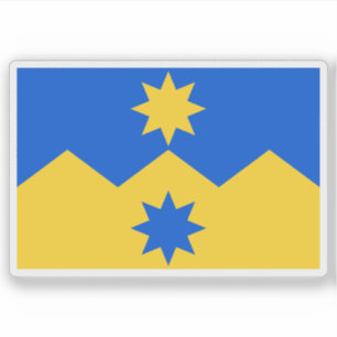 Pegatina Bandera de la región de Otago, Nueva Zelanda