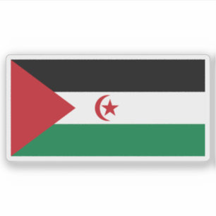 Pegatina Bandera de la República Árabe Saharaui Democrática