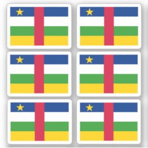 Pegatina Bandera de la República Centroafricana - una colec