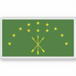Pegatina Bandera de la República de Adygea