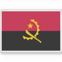 Pegatina Bandera de la República de Angola