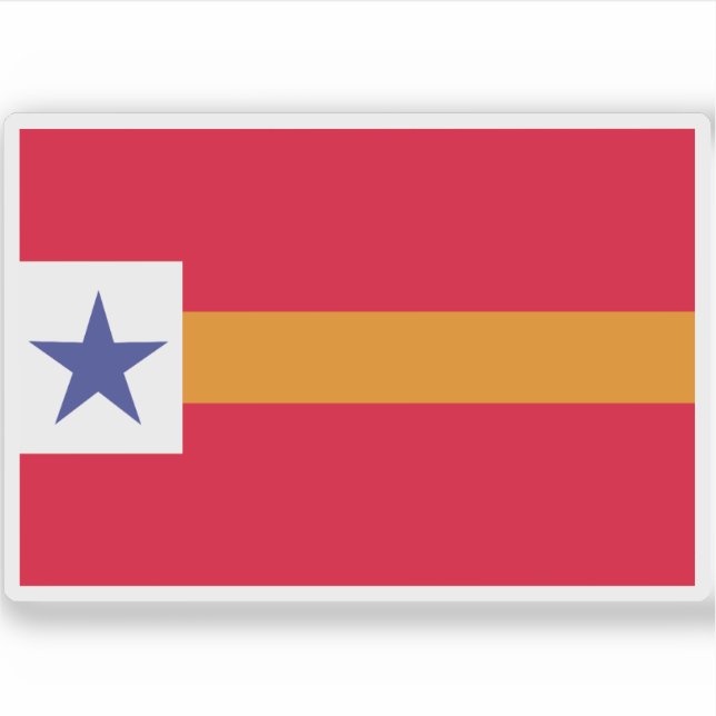 Pegatina Bandera de la República de Baja California (Anverso)