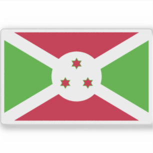 Pegatina Bandera de la República de Burundi