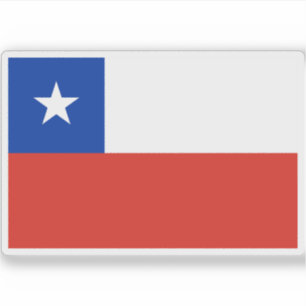 Pegatina Bandera de la República de Chile