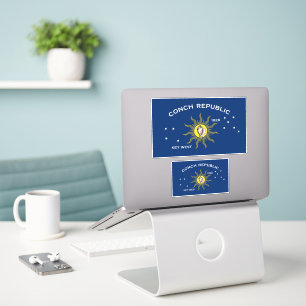 Pegatina Bandera de la República de Concha, Bandera del Oes