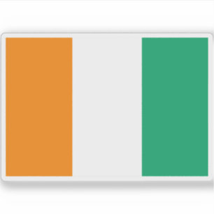 Pegatina Bandera de la República de Côte d'Ivoire