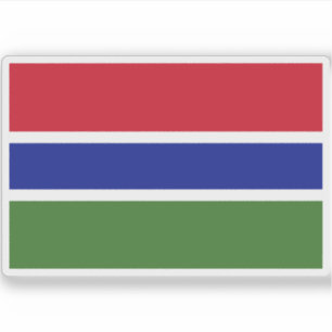Pegatina Bandera de la República de Gambia