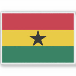 Pegatina Bandera de la República de Ghana