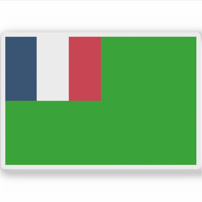 Pegatina Bandera de la República de Guyana Independiente (1 (Anverso)
