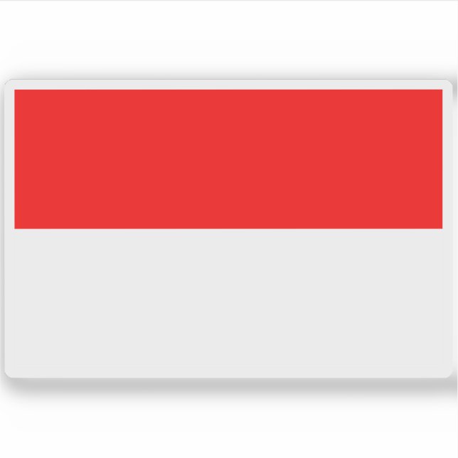 Pegatina Bandera de la República de Indonesia (Anverso)