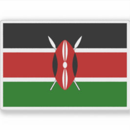 Pegatina Bandera de la República de Kenya