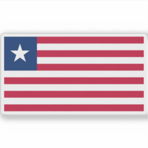 Pegatina Bandera de la República de Liberia