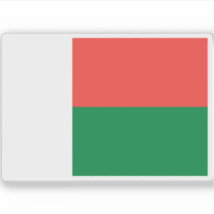 Pegatina Bandera de la República de Madagascar