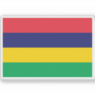 Pegatina Bandera de la República de Mauricio