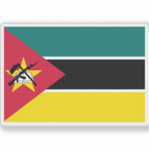 Pegatina Bandera de la República de Mozambique
