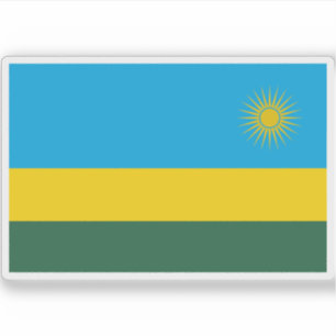 Pegatina Bandera de la República de Rwanda
