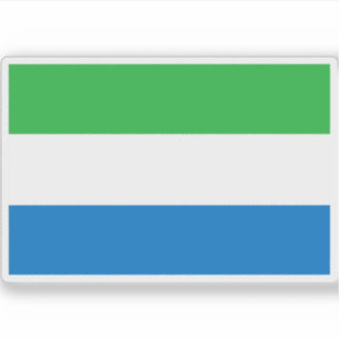 Pegatina Bandera de la República de Sierra Leona