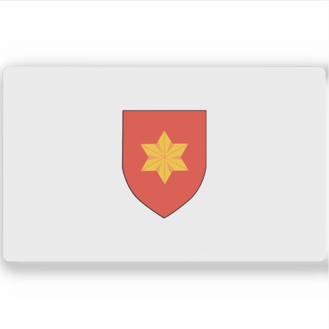 Pegatina Bandera de la República de Tavolara (1886-1899) (Anverso)