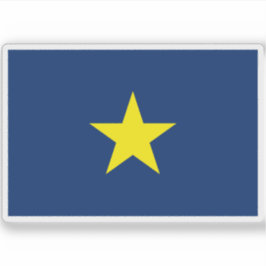 Pegatina Bandera de la República de Texas (1836-1839)