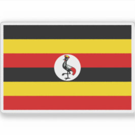 Pegatina Bandera de la República de Uganda