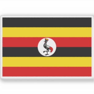Pegatina Bandera de la República de Uganda