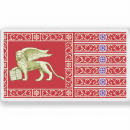 Pegatina Bandera de la República de Venecia (La Serenissima