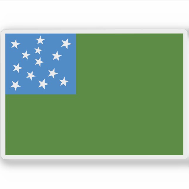 Pegatina Bandera de la República de Vermont (Anverso)