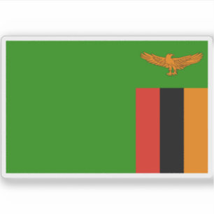 Pegatina Bandera de la República de Zambia