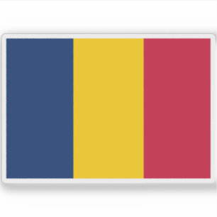 Pegatina Bandera de la República del Chad