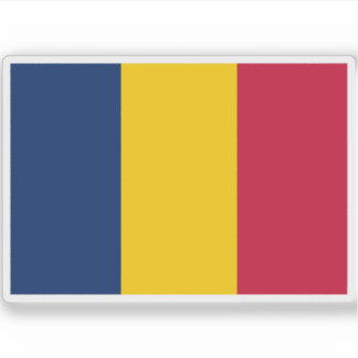 Pegatina Bandera de la República del Chad
