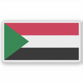 Pegatina bandera de la República Democrática de Sudán (1969