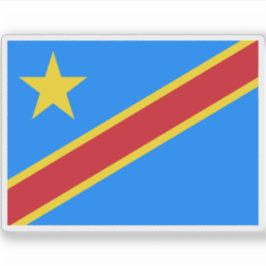 Pegatina Bandera de la República Democrática del Congo