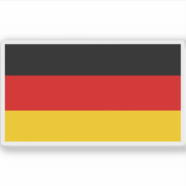 Pegatina Bandera de la República Federal de Alemania (Anverso)
