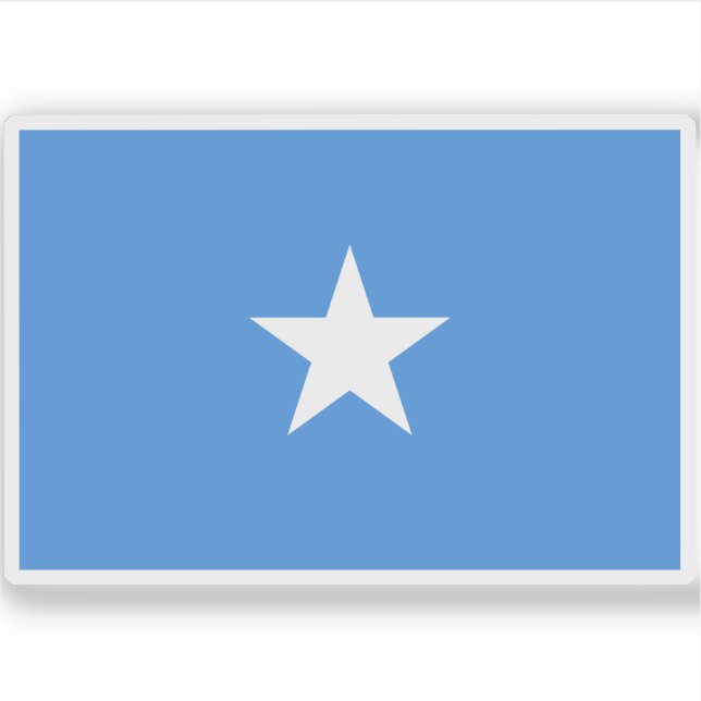Pegatina Bandera de la República Federal de Somalia (Anverso)