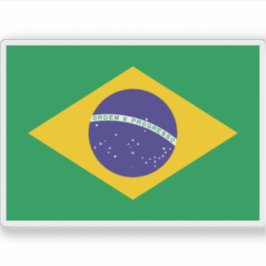 Pegatina Bandera de la República Federativa del Brasil