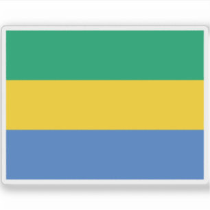 Pegatina Bandera de la República Gabonesa (Gabón)