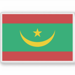 Pegatina Bandera de la República Islámica de Mauritania