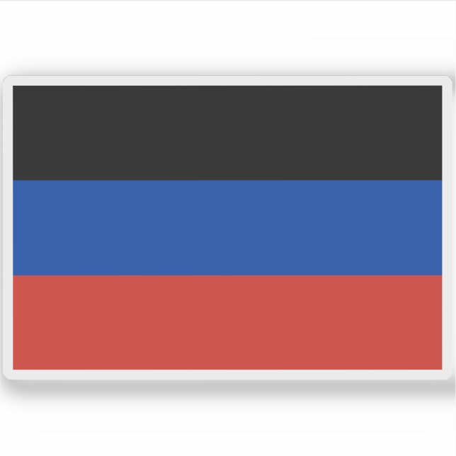 Pegatina Bandera de la República Popular de Donetsk (Anverso)