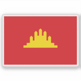 Pegatina Bandera de la República Popular de Kampuchea, Camb