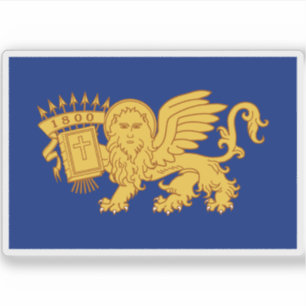 Pegatina Bandera de la República Septinsular de Grecia (180