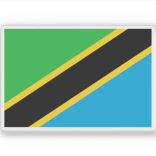 Pegatina Bandera de la República Unida de Tanzanía