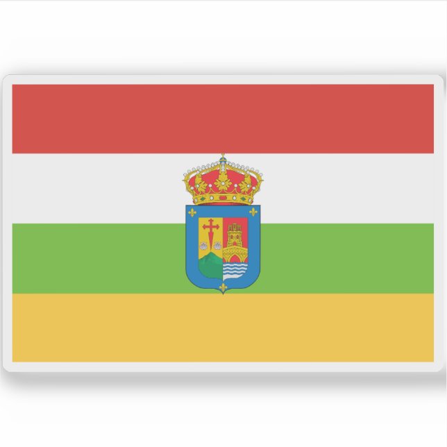 Pegatina Bandera de La Rioja (Anverso)