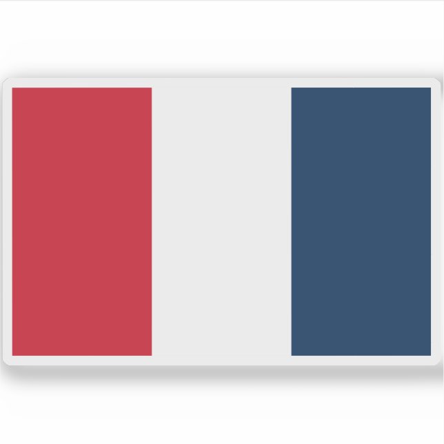 Pegatina Bandera de la Segunda República Francesa (1848) (Anverso)
