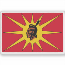 Bandera de la Sociedad de Guerreros de Mohawk (Rot