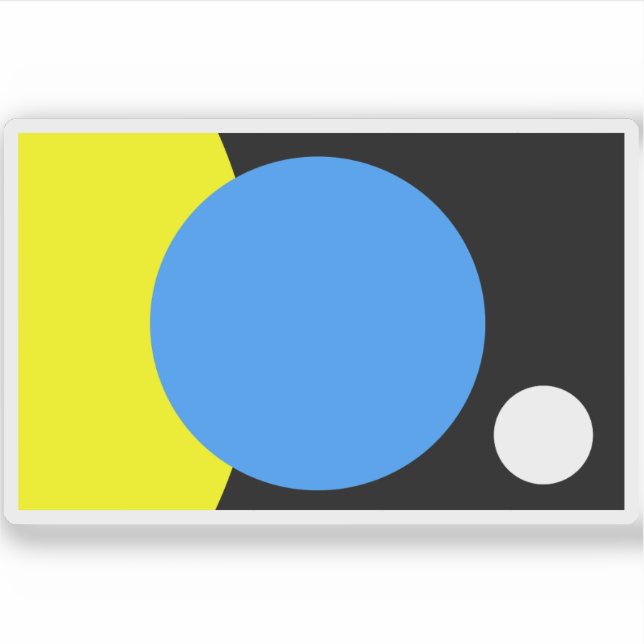 Pegatina Bandera de la Tierra (Anverso)