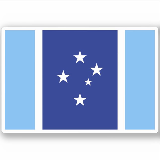 Pegatina Bandera de la Unión Oceánica (Anverso)