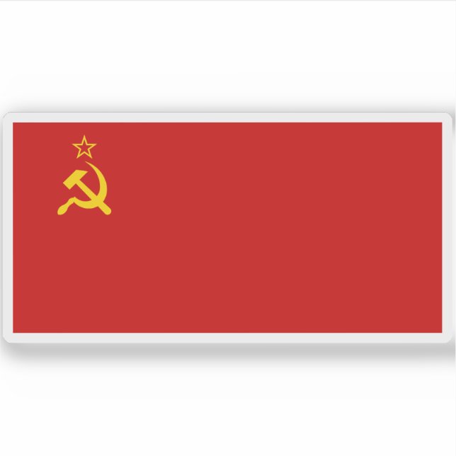 Pegatina Bandera de la Unión Soviética (1924-1936) (Anverso)